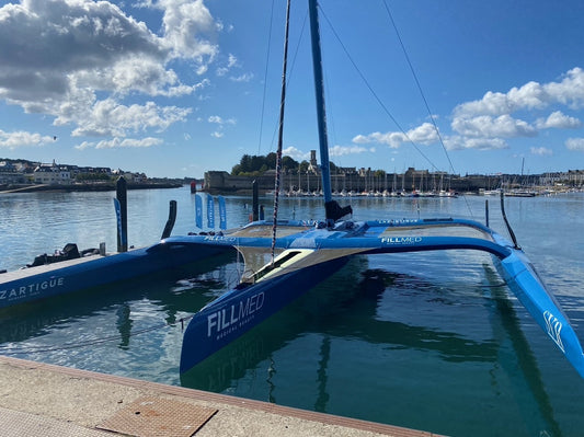 Baptême du trimaran de François Gabart