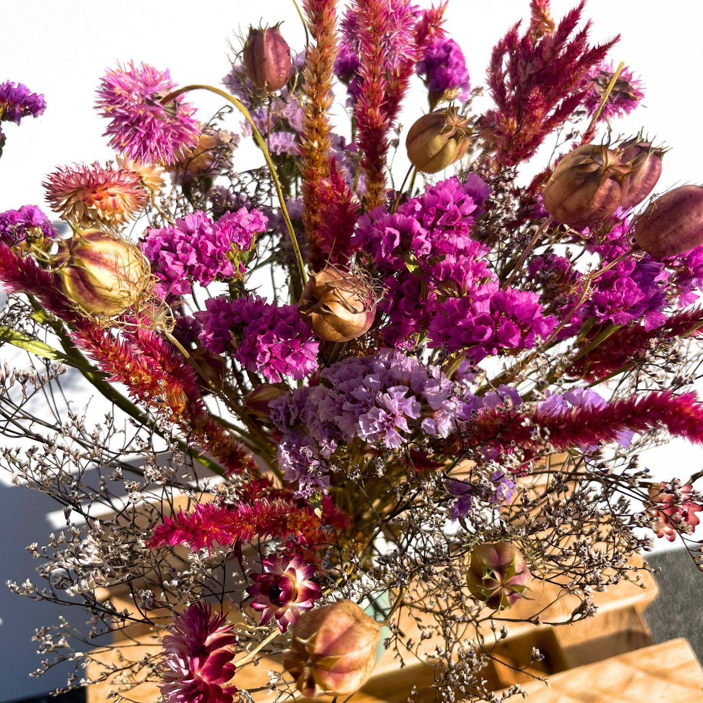 Bouquet de fleurs séchées