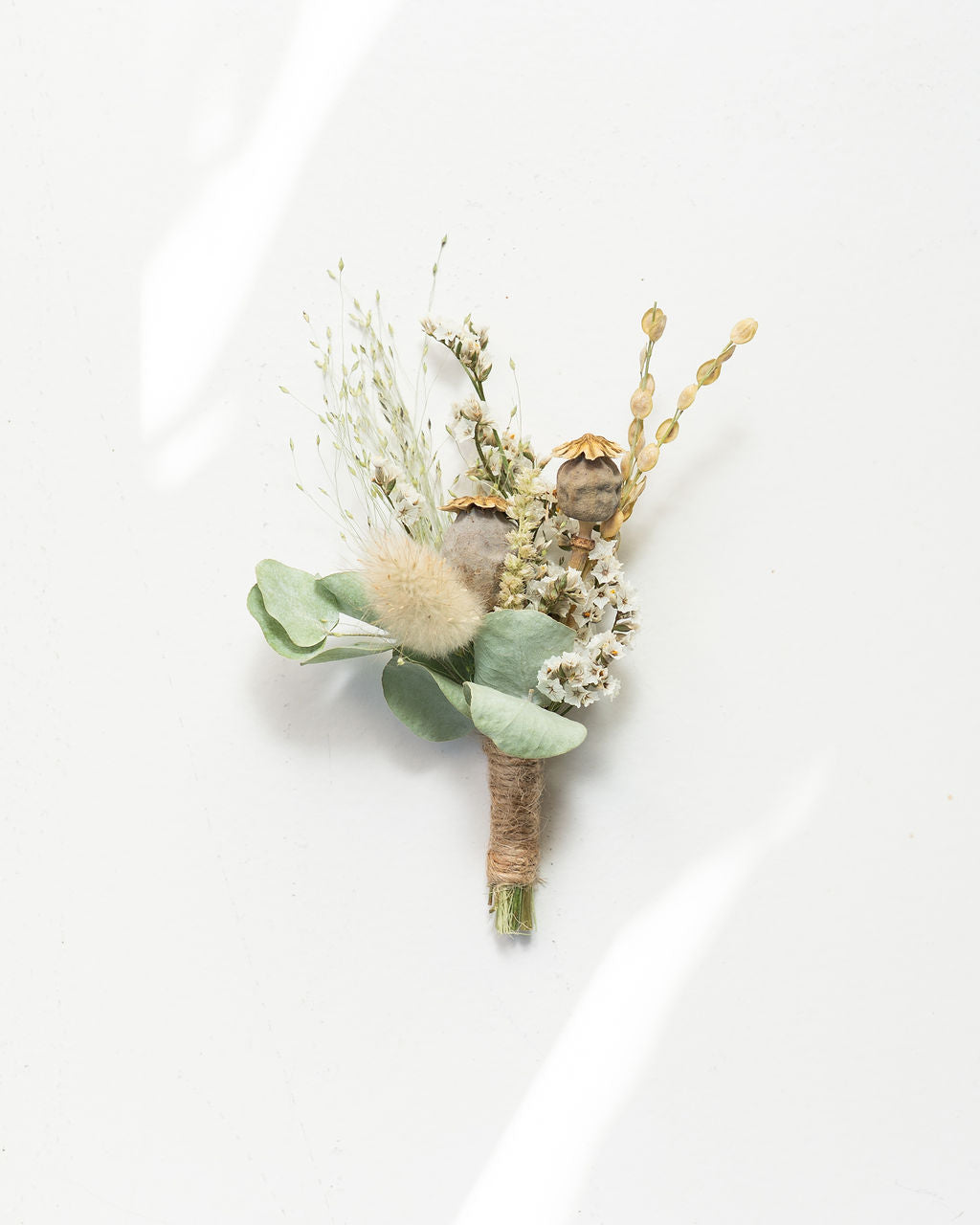 Boutonnière en fleurs séchées pour cérémonie - HOUAT