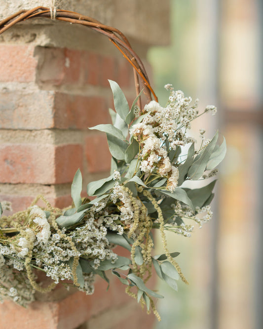 Couronne murale de fleurs séchées - JUMANJI