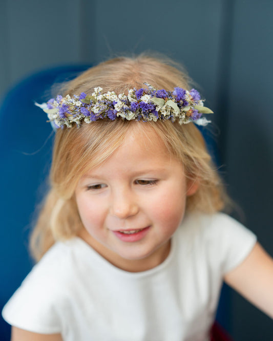 Couronne de tête en fleurs séchées pour cérémonie - Enfant - BERDER
