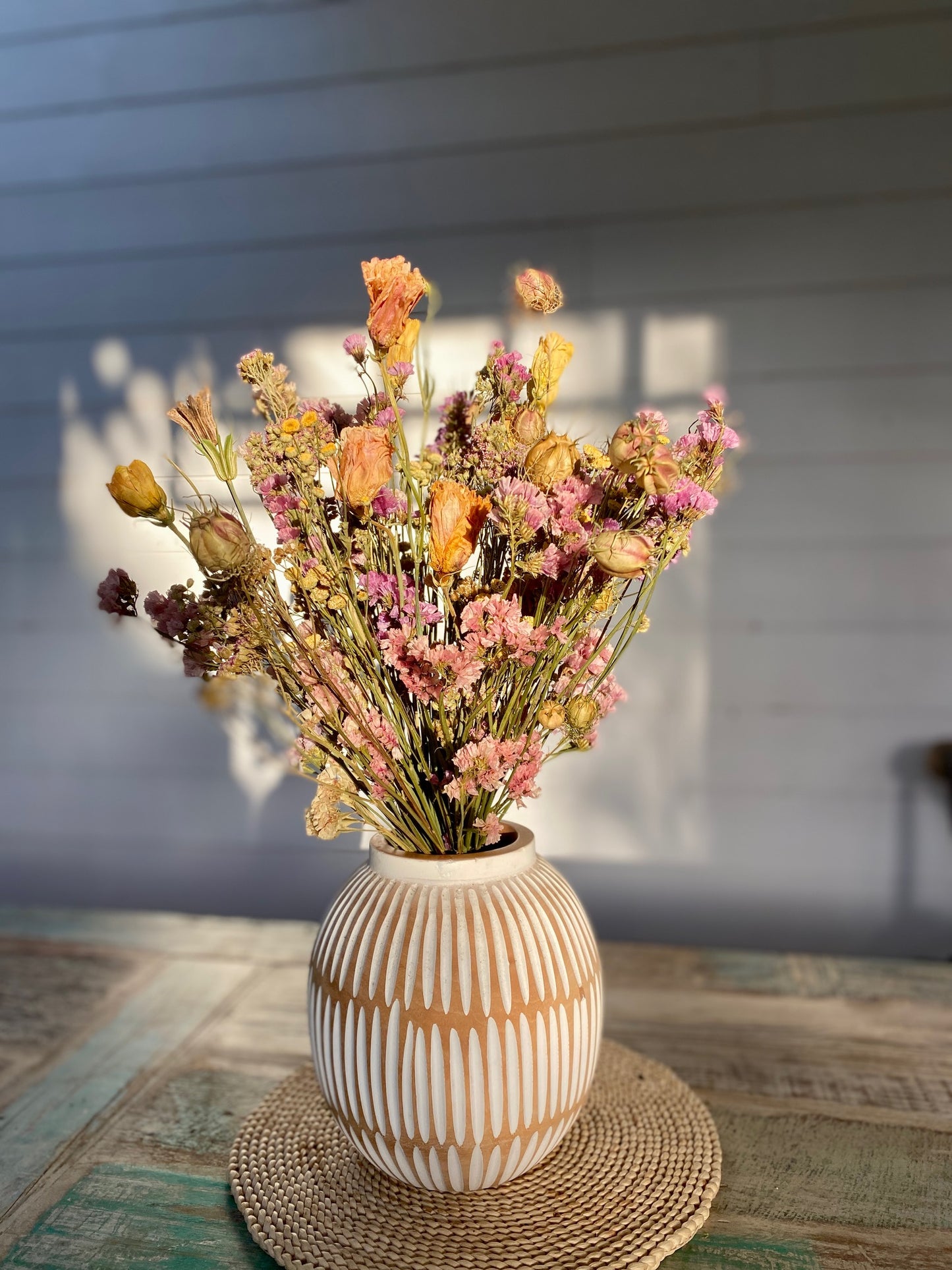 Bouquet de fleurs séchées