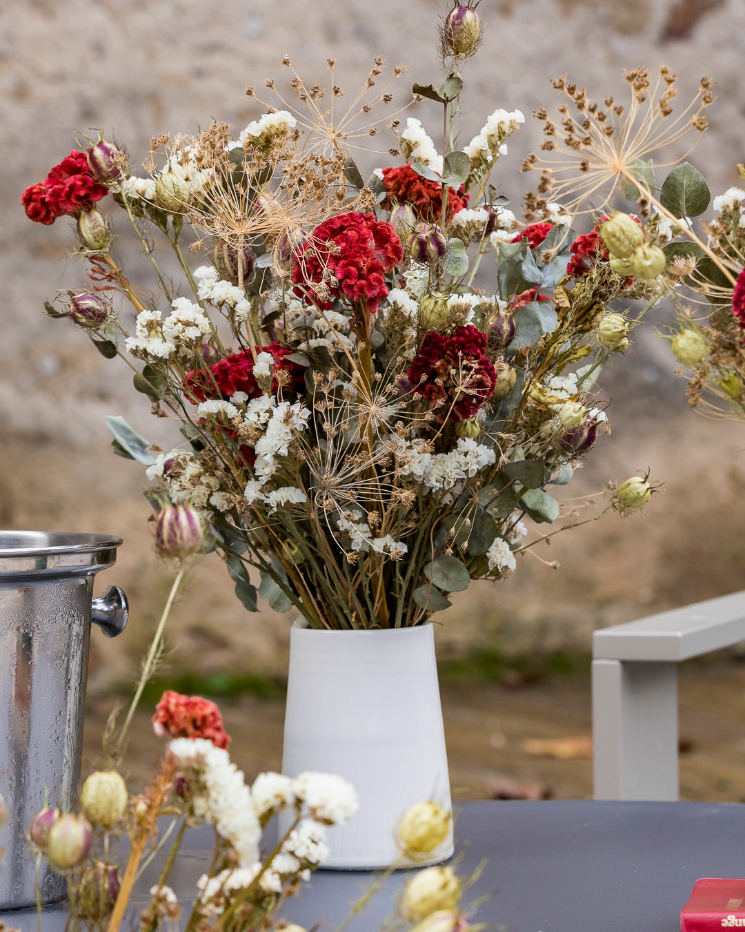 Bouquet de fleurs séchées