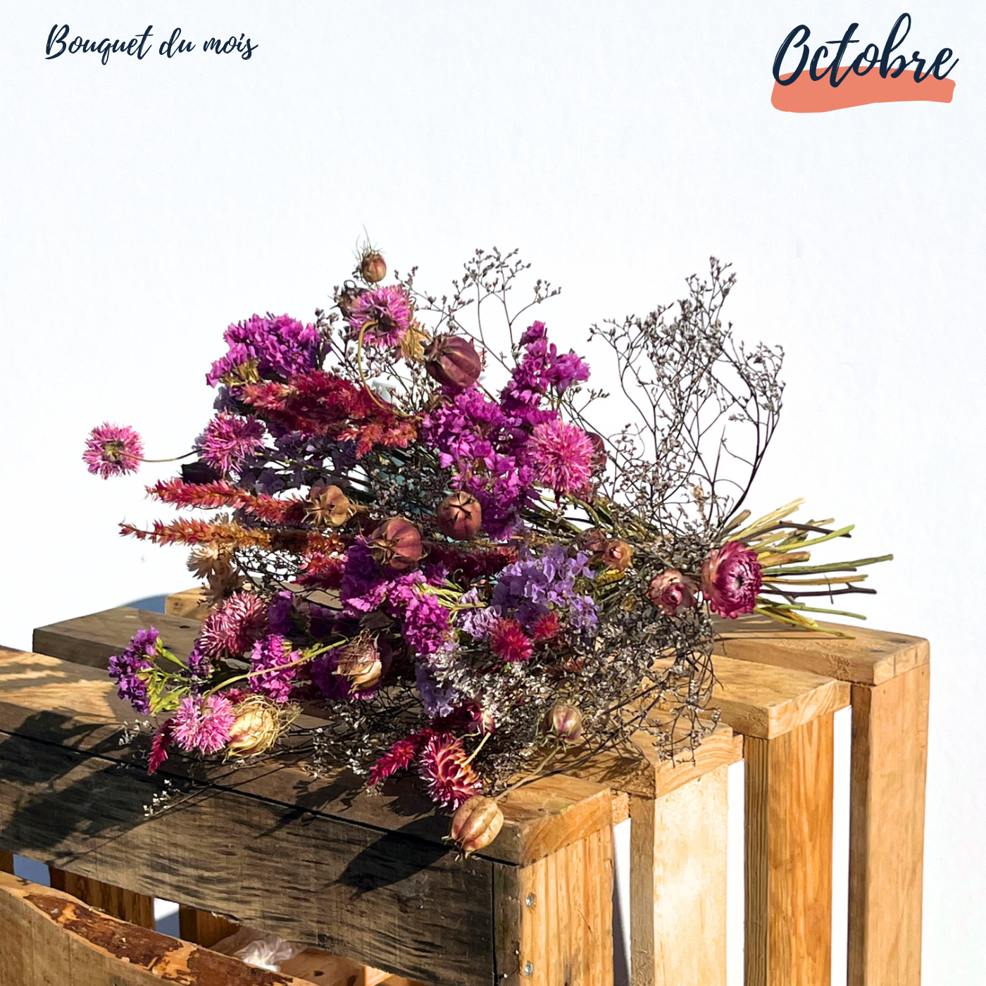 Bouquet de fleurs séchées