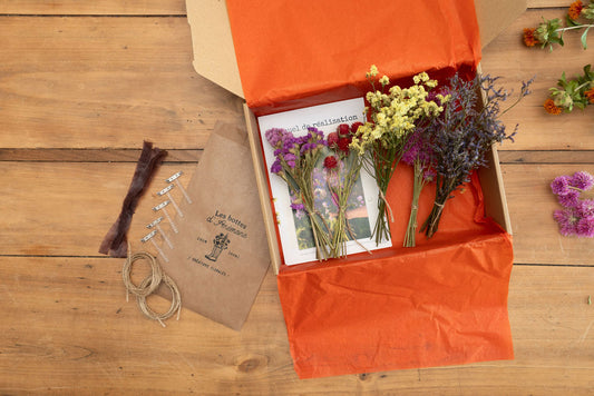 Kit DIY à réaliser - Boutonnières en fleurs séchées - Peps