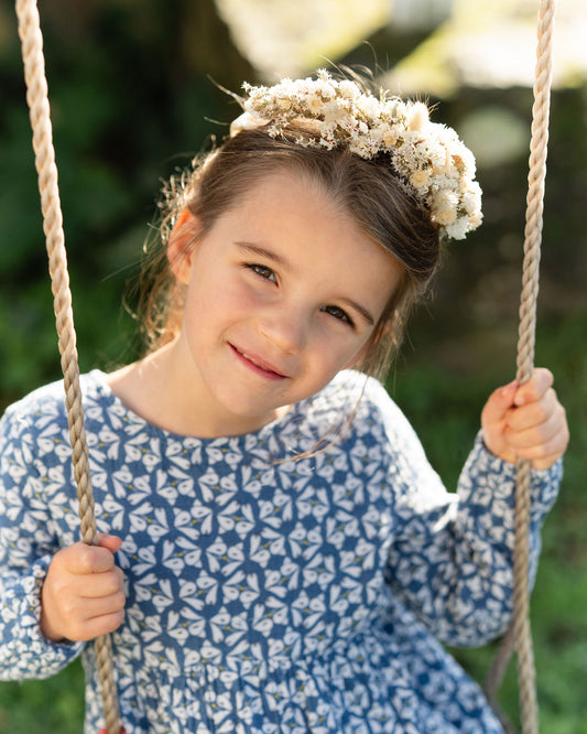 Couronne de tête en fleurs séchées pour cérémonie - Enfant - HOUAT