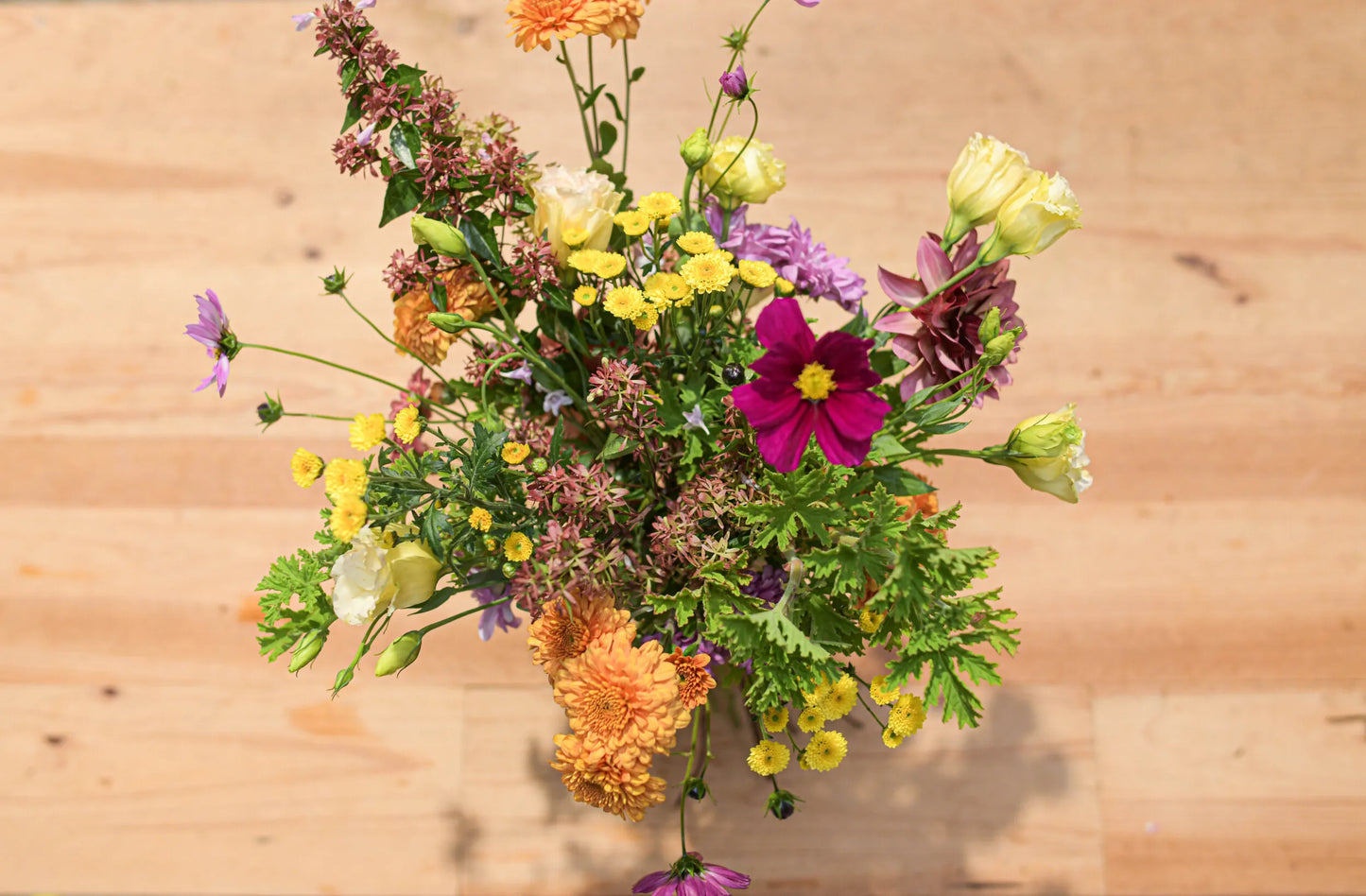 Atelier : bouquet de fleurs fraiches