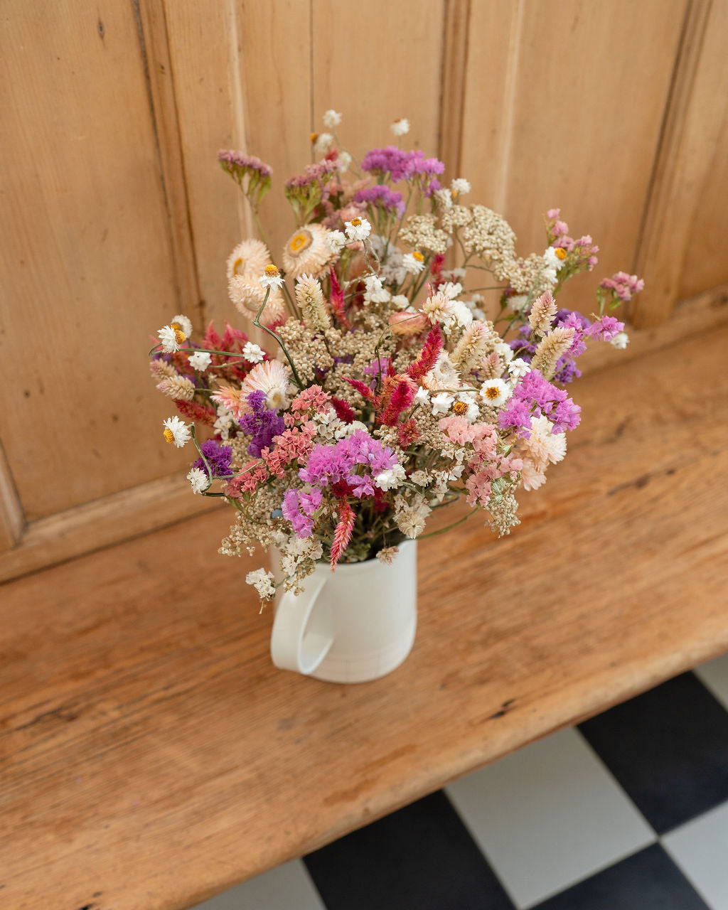 Bouquet de fleurs séchées - CHAMALLOW
