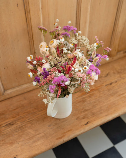 Bouquet de fleurs séchées - CHAMALLOW