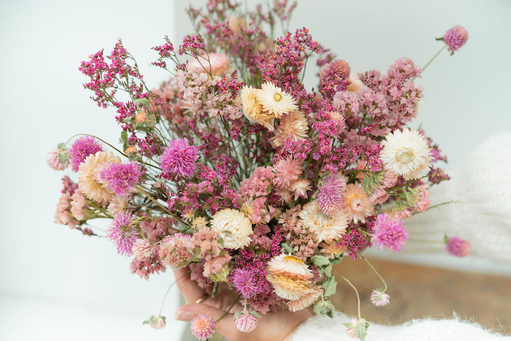 Bouquet de fleurs séchées - LA VIE EN ROSE