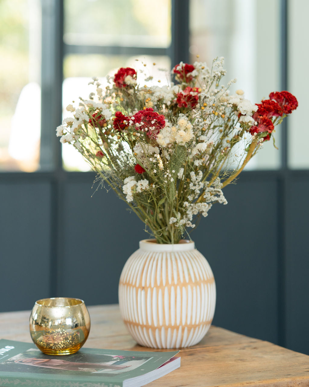 Bouquet de fleurs séchées - SANTA