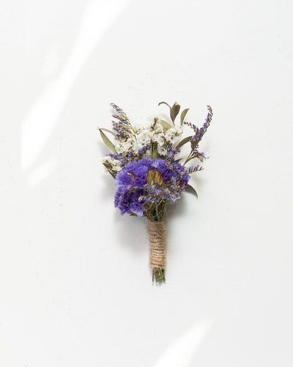 Boutonnière en fleurs séchées pour cérémonie - BERDER