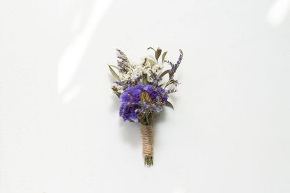 Boutonnière en fleurs séchées pour cérémonie - BERDER
