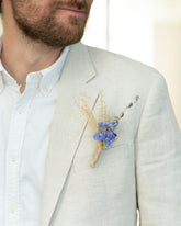 Boutonnière en fleurs séchées pour cérémonie - HOEDIC