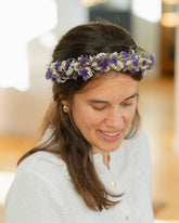 Couronne de tête en fleurs séchées pour cérémonie - Adulte - BERDER