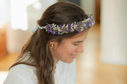 Couronne de tête en fleurs séchées pour cérémonie - Adulte - BERDER