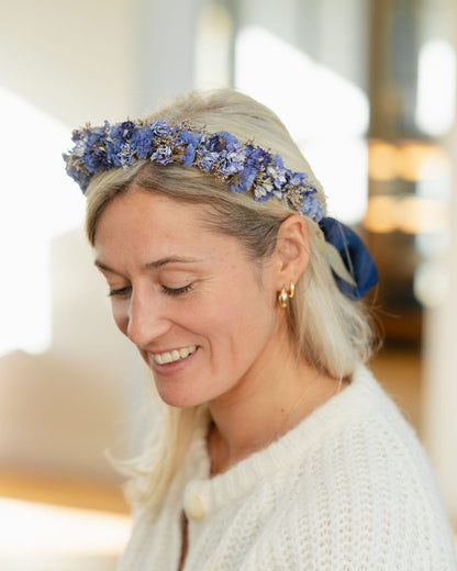 Couronne de tête en fleurs séchées pour cérémonie - Adulte - HOEDIC