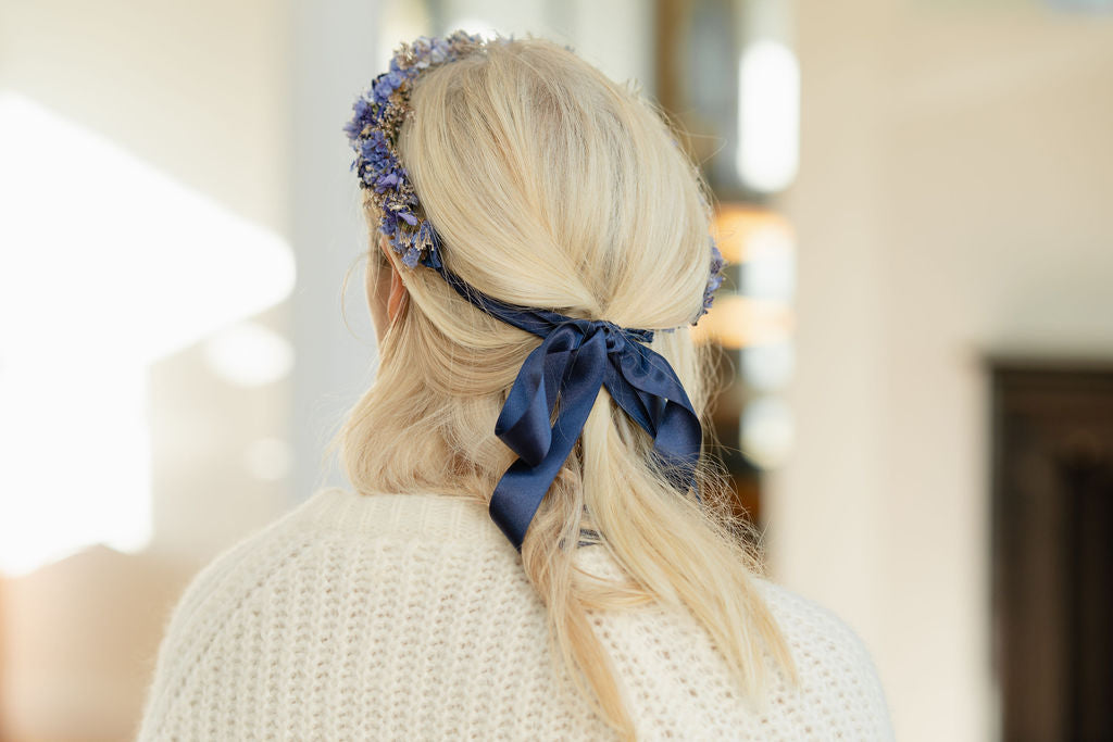 Couronne de tête en fleurs séchées pour cérémonie - Adulte - HOEDIC