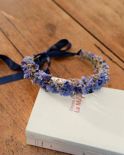 Couronne de tête en fleurs séchées pour cérémonie - Adulte - HOEDIC
