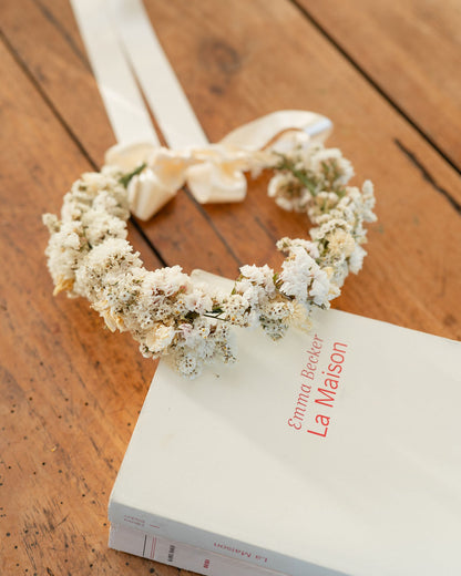Couronne de tête en fleurs séchées pour cérémonie - Adulte - HOUAT