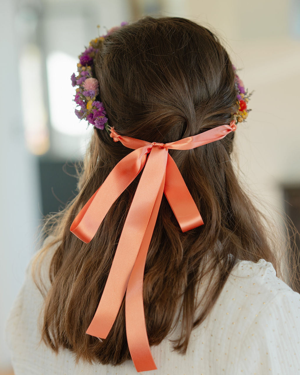 Couronne de tête en fleurs séchées pour cérémonie - Adulte - MOLENE