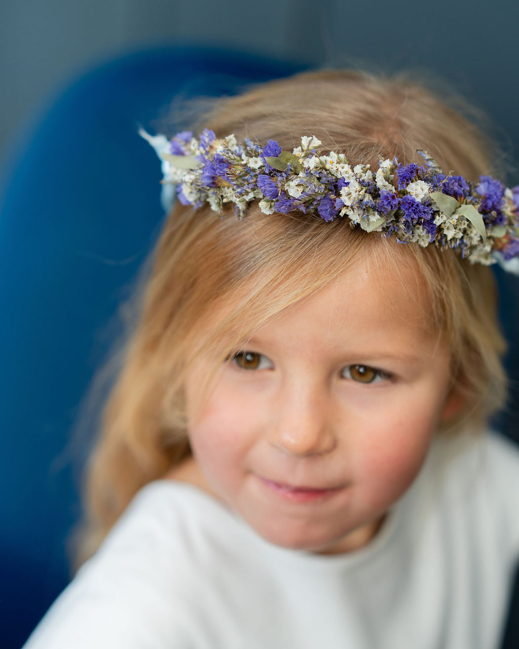 Couronne de tête en fleurs séchées pour cérémonie - Enfant - BERDER
