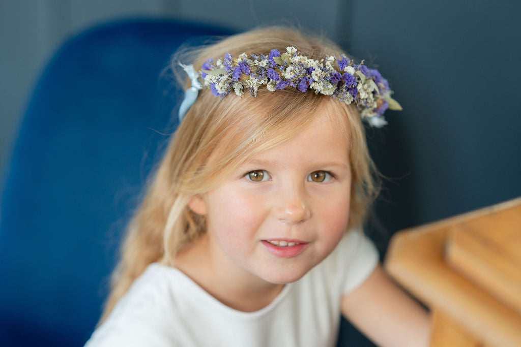 Couronne de tête en fleurs séchées pour cérémonie - Enfant - BERDER