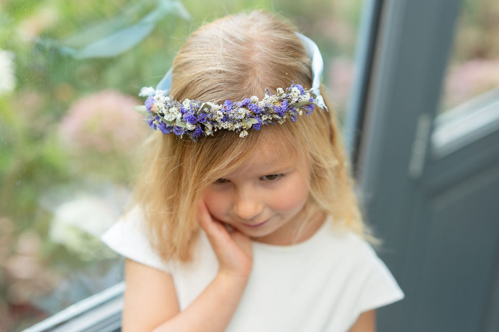 Couronne de tête en fleurs séchées pour cérémonie - Enfant - BERDER