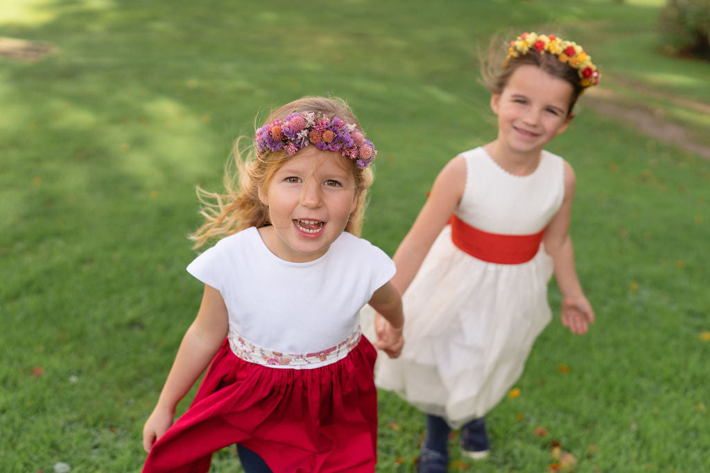 Couronne de tête en fleurs séchées pour cérémonie - Enfant - BREHAT