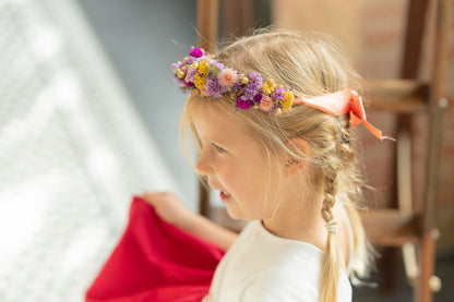 Couronne de tête en fleurs séchées pour cérémonie - Enfant - MOLENE