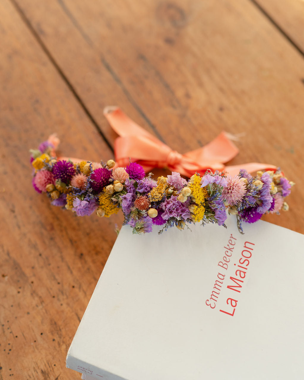 Couronne de tête en fleurs séchées pour cérémonie - Enfant - MOLENE