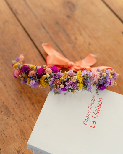Couronne de tête en fleurs séchées pour cérémonie - Enfant - MOLENE