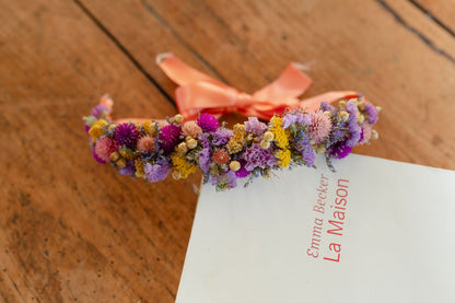 Couronne de tête en fleurs séchées pour cérémonie - Enfant - MOLENE