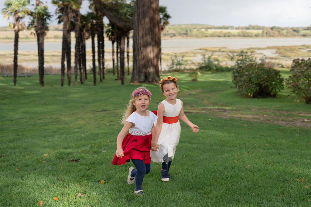 Couronne de tête en fleurs séchées pour cérémonie - Enfant - SAUZON