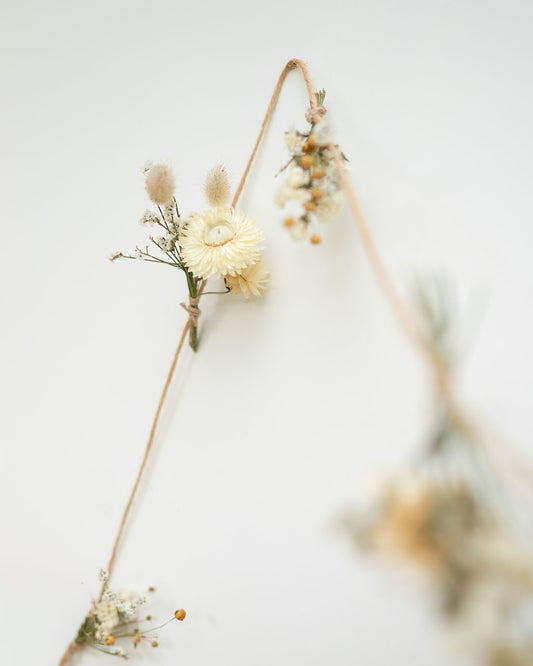 Guirlande murale de fleurs séchées - MOONLIGHT