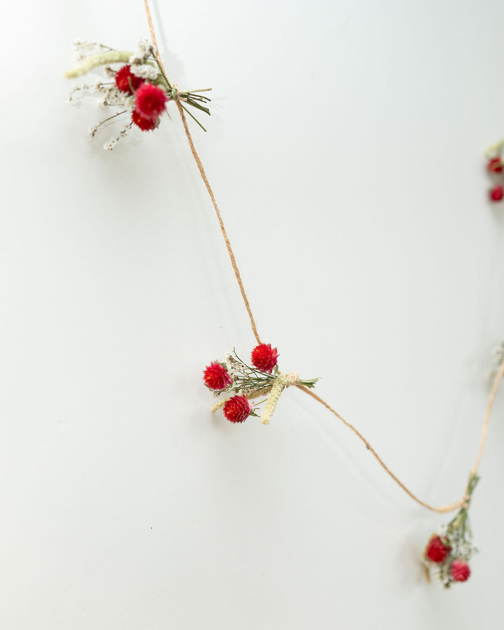 Guirlande murale de fleurs séchées - SANTA