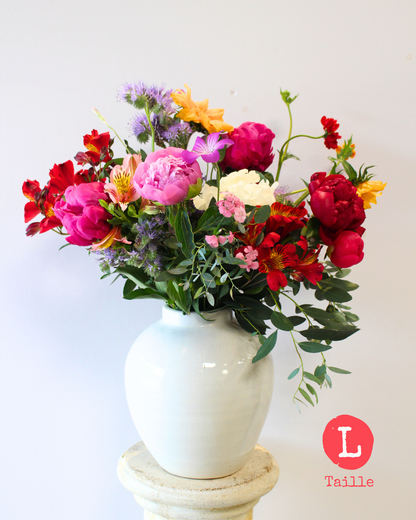 🧡 Spécial fête des mères : un bouquet L aux couleurs vives + un atelier pour 99,90 € (au lieu de 120,20€)