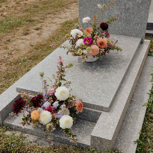 Coussin floral de deuil