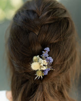Pic à chignon en fleurs séchées pour cérémonie - HOEDIC