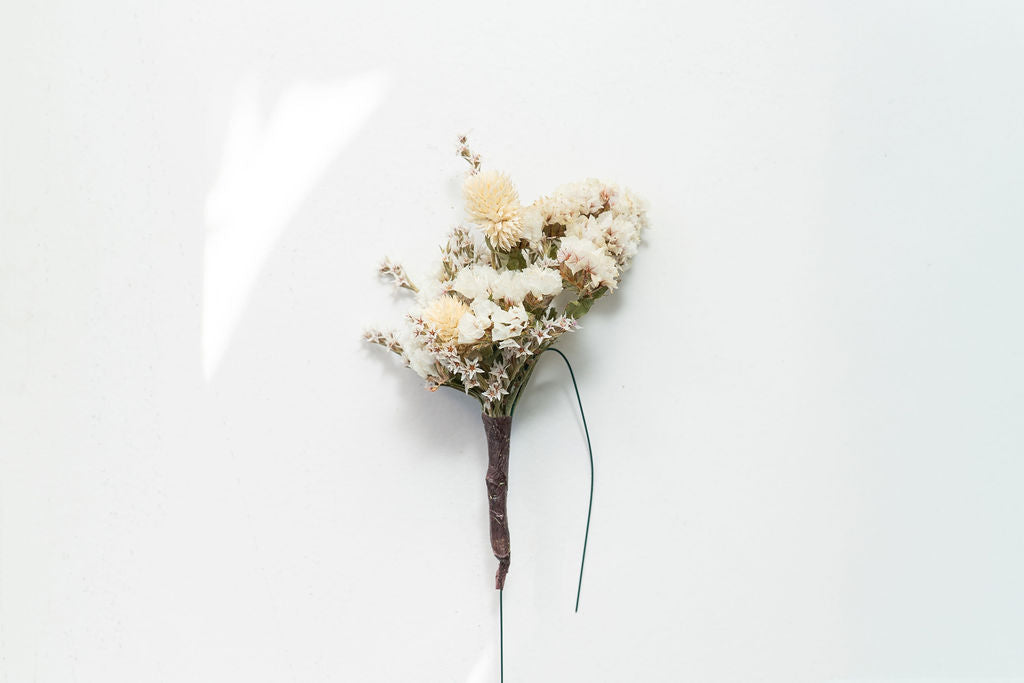 Pic à chignon en fleurs séchées pour cérémonie - HOUAT