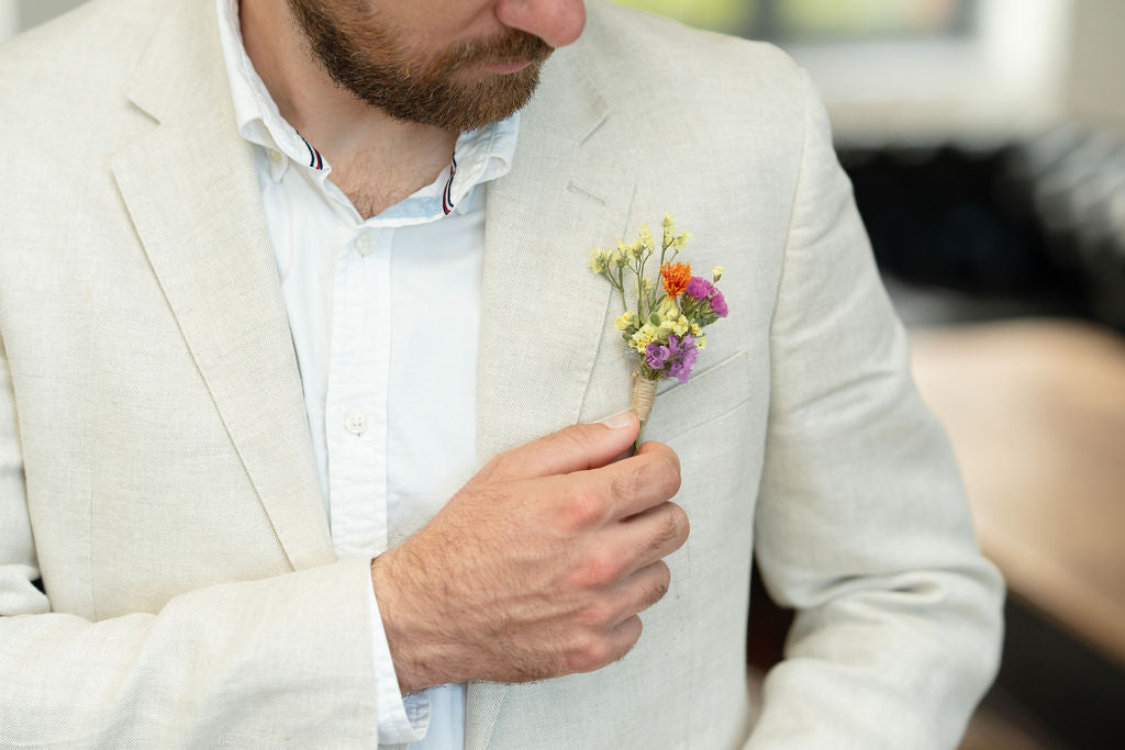 Kit DIY à réaliser - Boutonnières en fleurs séchées - Peps