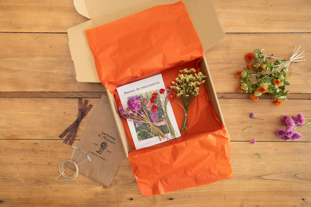 Kit DIY à réaliser - Boutonnières en fleurs séchées - Peps