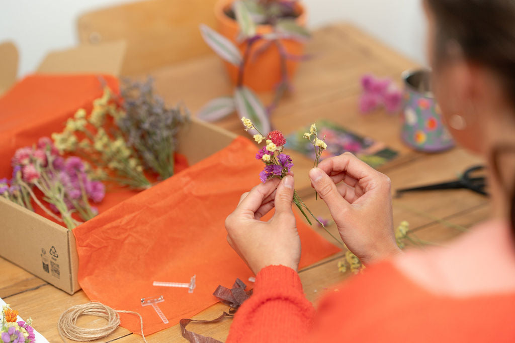 Kit DIY à réaliser - Boutonnières en fleurs séchées - Peps
