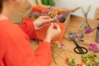 Kit DIY à réaliser - Couronne de tête adulte en fleurs séchées - Peps