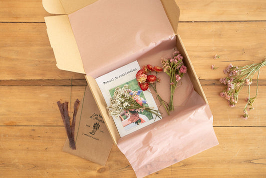 Kit DIY à réaliser - Couronne de tête enfant en fleurs séchées - Pastel