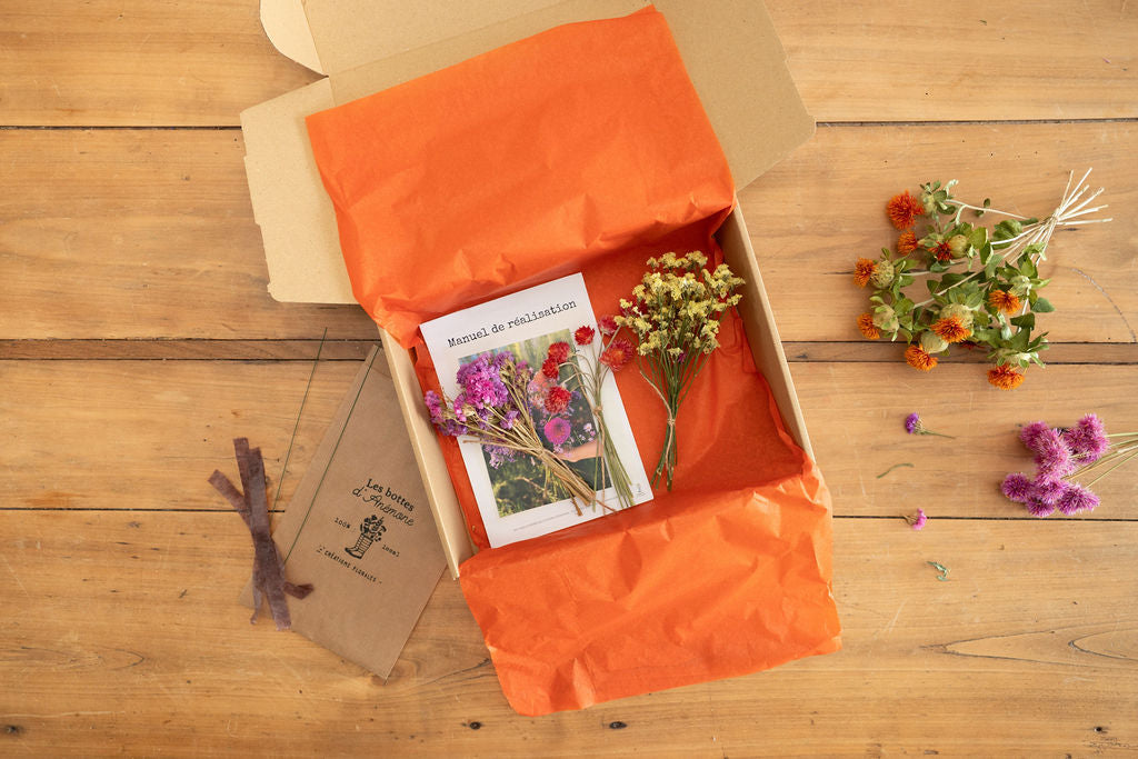 Kit DIY à réaliser - Couronne de tête enfant en fleurs séchées - Peps