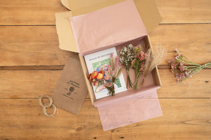 Kit DIY - Guirlande murale en fleurs séchées - Pastel
