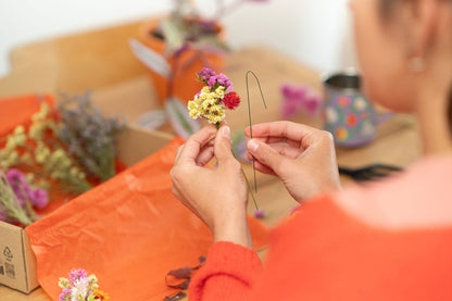 Kit à réaliser DIY - Pics à chignon en fleurs séchées - Peps