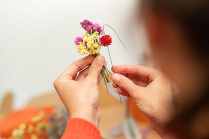 Kit à réaliser DIY - Pics à chignon en fleurs séchées - Peps