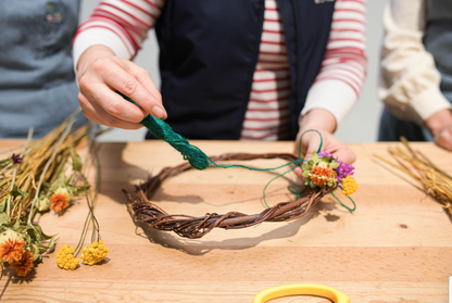 Atelier : Créez votre couronne de fleurs séchées (toute l'année)